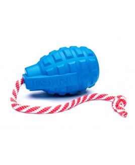 USA-K9 Grenade Reward Toy "Граната на верёвке", синяя